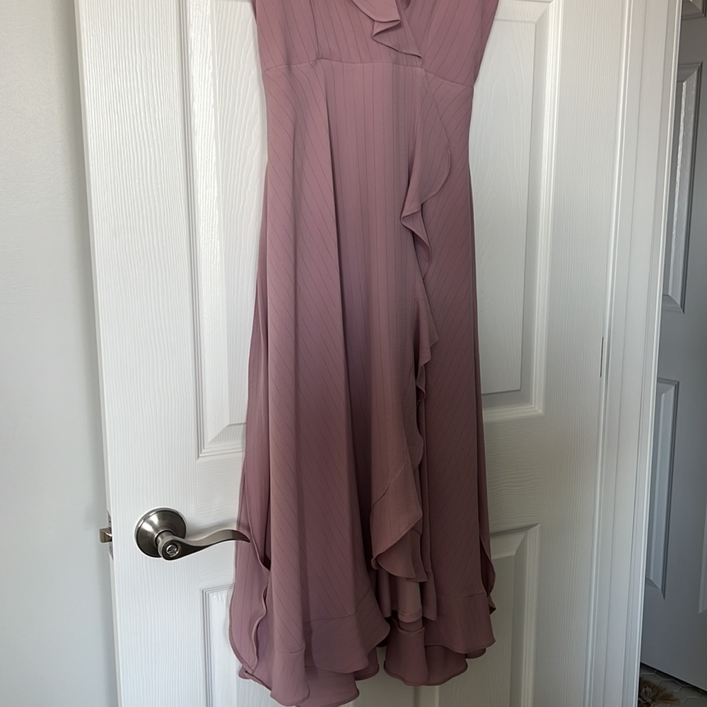 Mauve Ruffle Dress - Picture 6 of 9